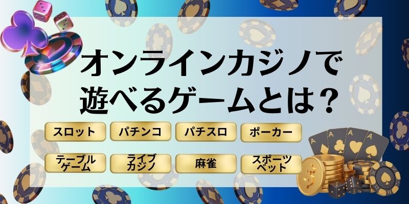 オンラインカジノ　遊べるゲーム