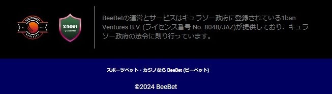 beebetのライセンス