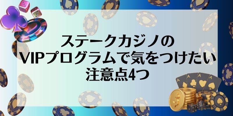 ステークカジノ　vip 注意点